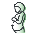 Pregnant woman icon