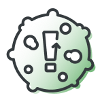 Alert virus icon