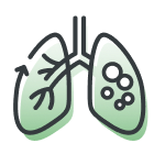 TB lung icon