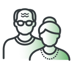 Older couple icon