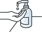 Using handwash icon