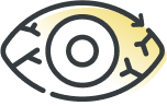 Irriated eye icon